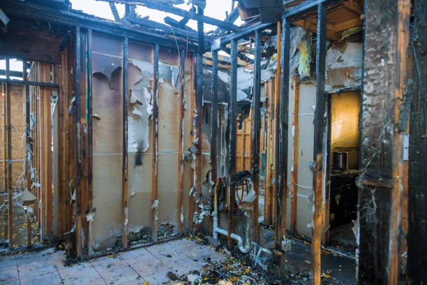 Professional Fire Board Up technician working in Westminster, TX